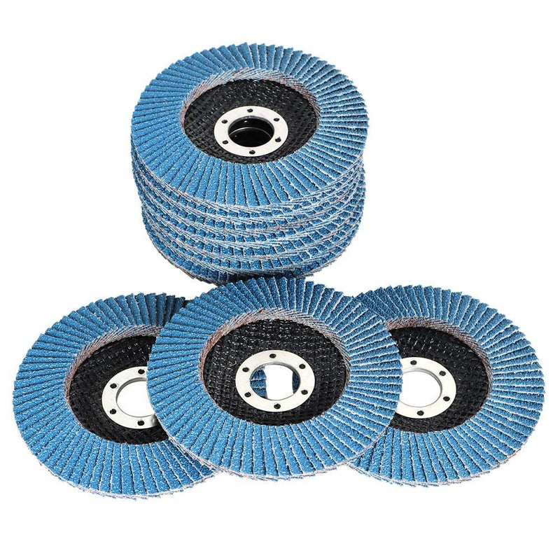 DURAFORCE 100 Piece 4.5Inch 60 Grit T29 Flap Disc Premium Zirconia Sanding Grinding New US