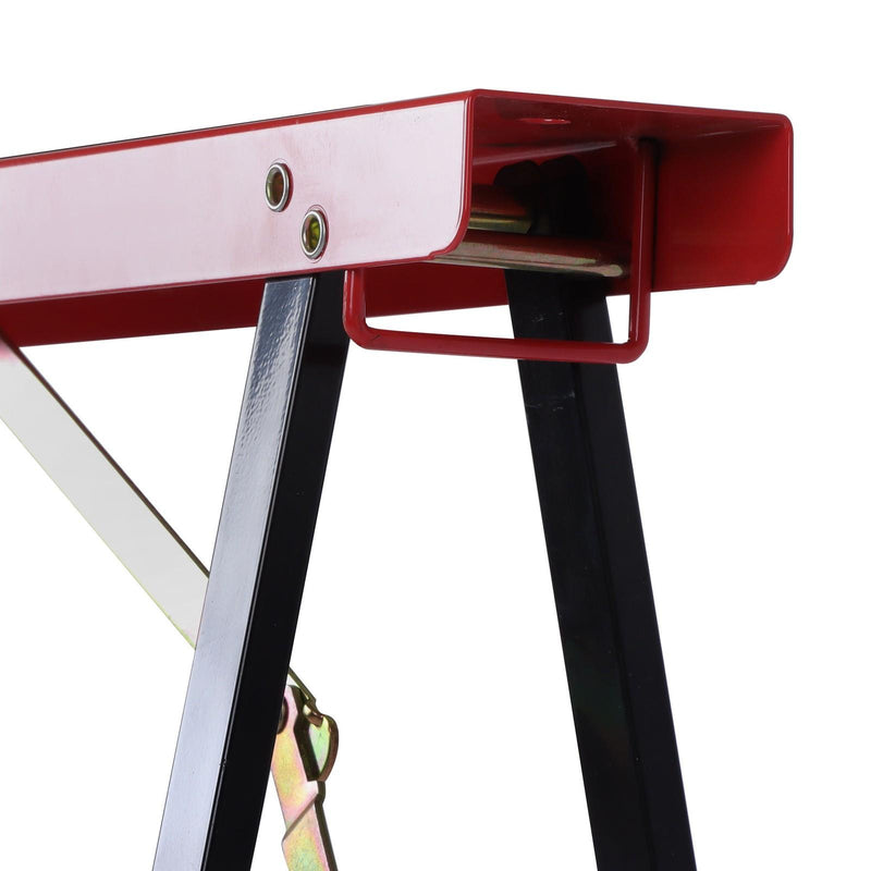 DURAFORCE 2 Pack Heavy Duty Saw Horse Portable Folding Legs Sawhorse 440 lbs Capacity