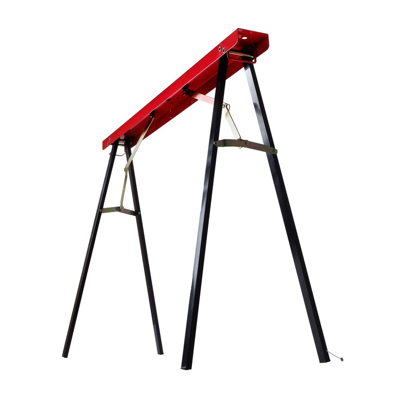 DURAFORCE 2 Pack Heavy Duty Saw Horse Portable Folding Legs Sawhorse 440 lbs Capacity