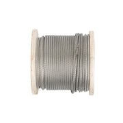 DURAFORCE 3/16" x 250ft Stainless Steel Cable 7x19 Strands T304 Wire Rope 3700 lbs Load
