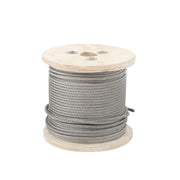 DURAFORCE 3/16" x 250ft Stainless Steel Cable 7x19 Strands T304 Wire Rope 3700 lbs Load