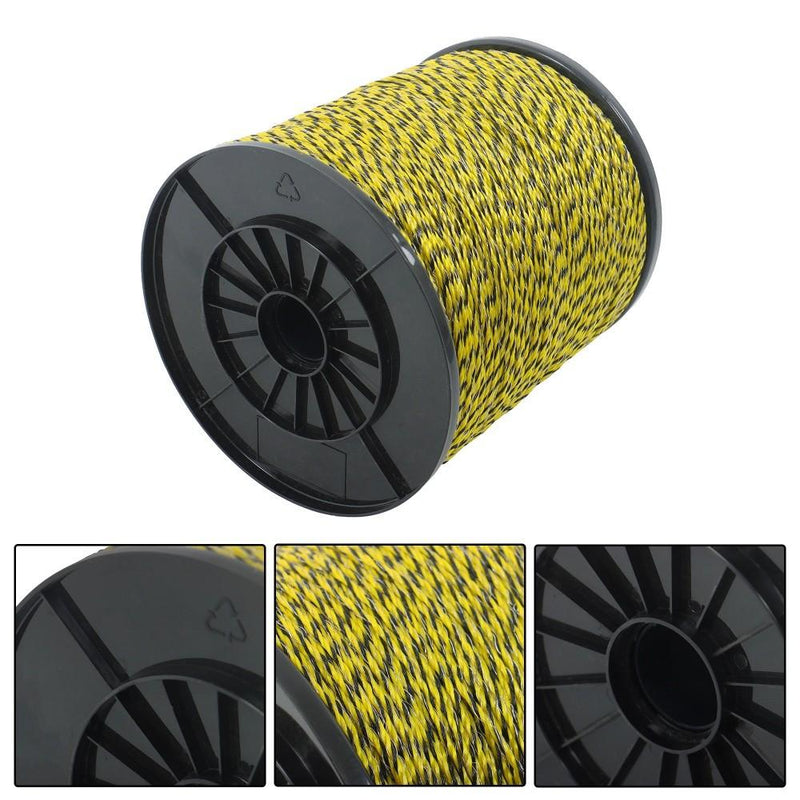DURAFORCE 1/8 inch 3280Ft Electric Fence Polywire Fencing Rope Line For Horse Livestock