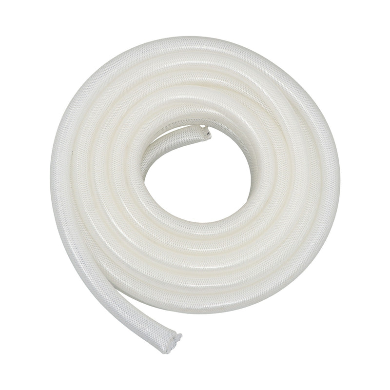 DURAFORCE 50ft Clear High Pressure Hose 1" ID 1-19/64" OD, Braided Flexible PVC