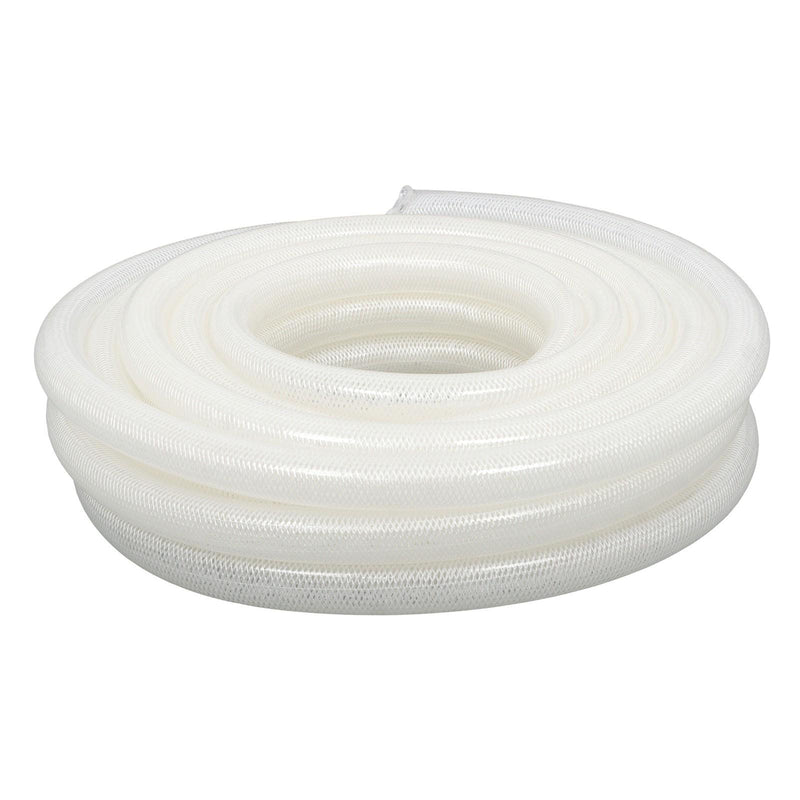 DURAFORCE 50ft Clear High Pressure Hose 1" ID 1-19/64" OD, Braided Flexible PVC