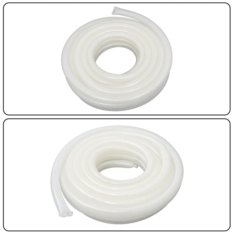 DURAFORCE 50ft Clear High Pressure Hose 1" ID 1-19/64" OD, Braided Flexible PVC