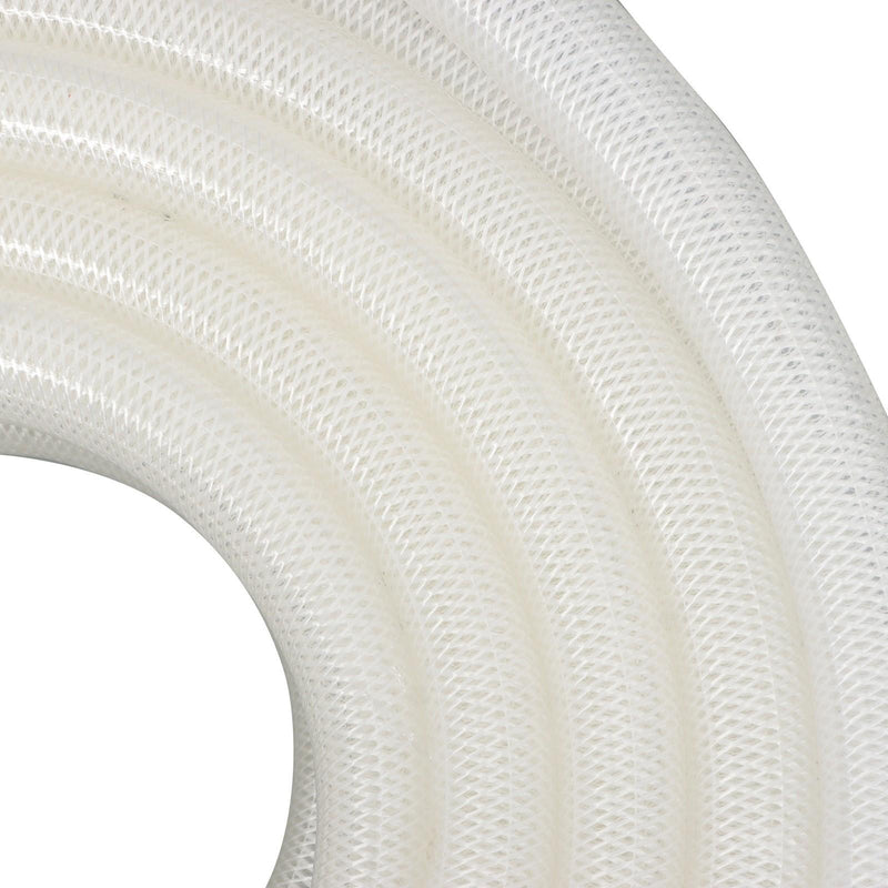 DURAFORCE 50ft Clear High Pressure Hose 1" ID 1-19/64" OD, Braided Flexible PVC