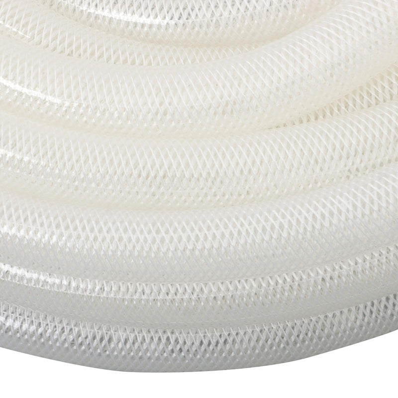 DURAFORCE 50ft Clear High Pressure Hose 1" ID 1-19/64" OD, Braided Flexible PVC