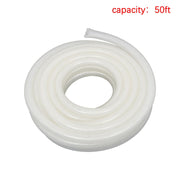 DURAFORCE 50ft Clear High Pressure Hose 1" ID 1-19/64" OD, Braided Flexible PVC