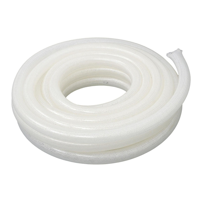 DURAFORCE 50ft Clear High Pressure Hose 1" ID 1-19/64" OD, Braided Flexible PVC