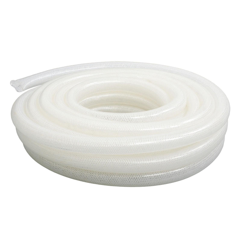 DURAFORCE 50ft Clear High Pressure Hose 1" ID 1-19/64" OD, Braided Flexible PVC