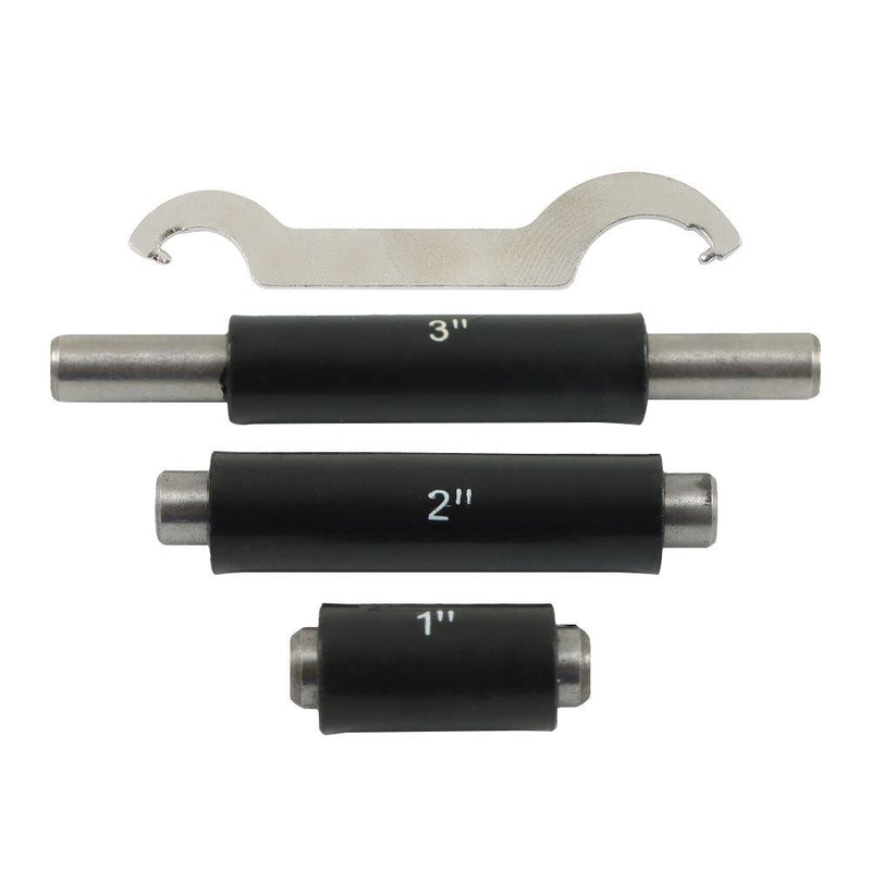 DURAFORCE 4 Pcs 0-4 Inch Premium Outside Micrometer Set Precision Carbide Tip 0.0001 Inch