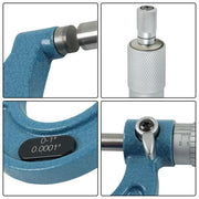 DURAFORCE 4 Pcs 0-4 Inch Premium Outside Micrometer Set Precision Carbide Tip 0.0001 Inch