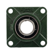 DURAFORCE 10pcs Self-Aligning UCF206-20 Pillow Block Bearing 4-Bolt 1-1/4" Bore Solid Base