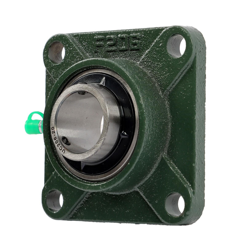 DURAFORCE 10pcs Self-Aligning UCF206-20 Pillow Block Bearing 4-Bolt 1-1/4" Bore Solid Base