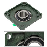 DURAFORCE 10pcs Self-Aligning UCF206-20 Pillow Block Bearing 4-Bolt 1-1/4" Bore Solid Base