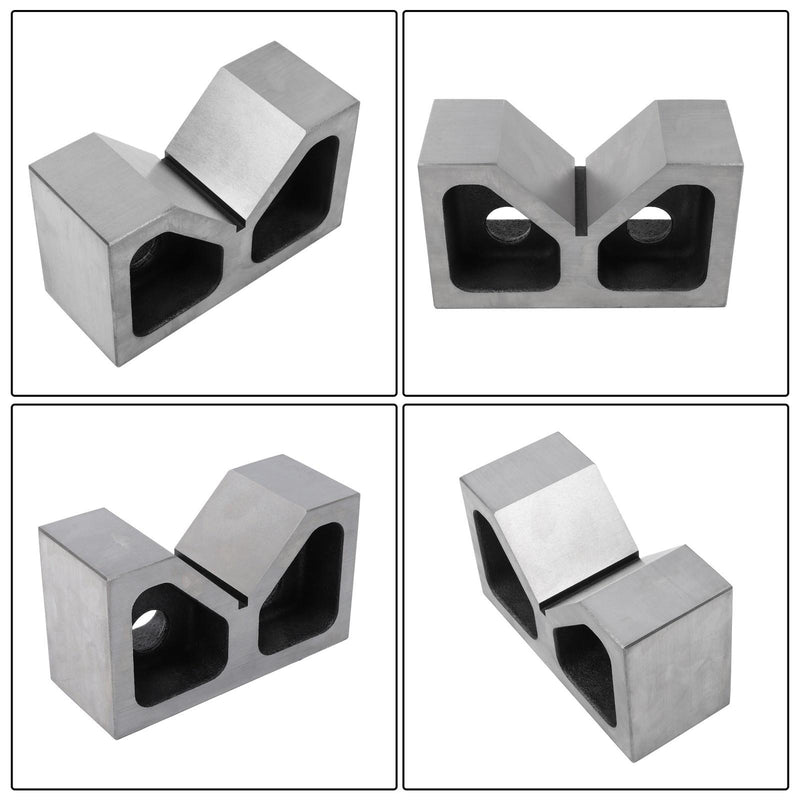 DURAFORCE Rectangular 1 Pair 6'' x 2-1/2'' x 3-1/2'' 90 Degree Cast Iron V-Blocks