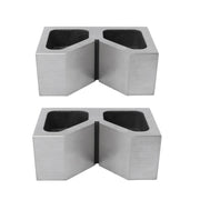 DURAFORCE Rectangular 1 Pair 6'' x 2-1/2'' x 3-1/2'' 90 Degree Cast Iron V-Blocks