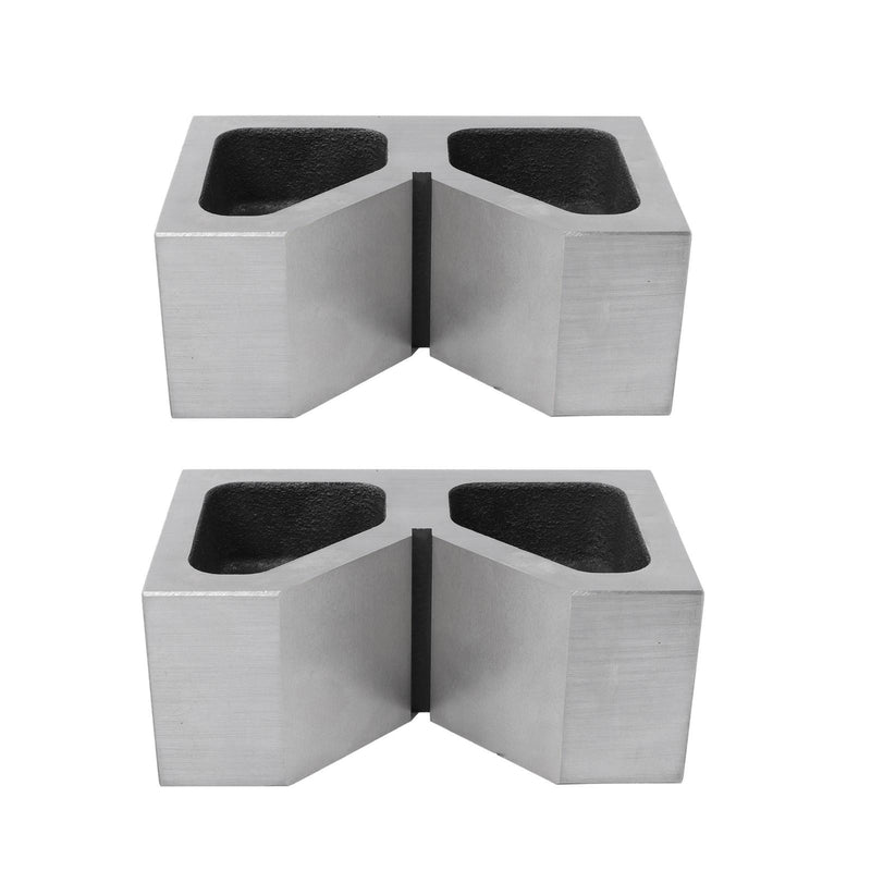 DURAFORCE Rectangular 1 Pair 6'' x 2-1/2'' x 3-1/2'' 90 Degree Cast Iron V-Blocks