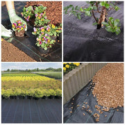 DURAFORCE Heavy Duty PE 6x200FT Black Weed Barrier Landscape Fabric Woven Ground Cover
