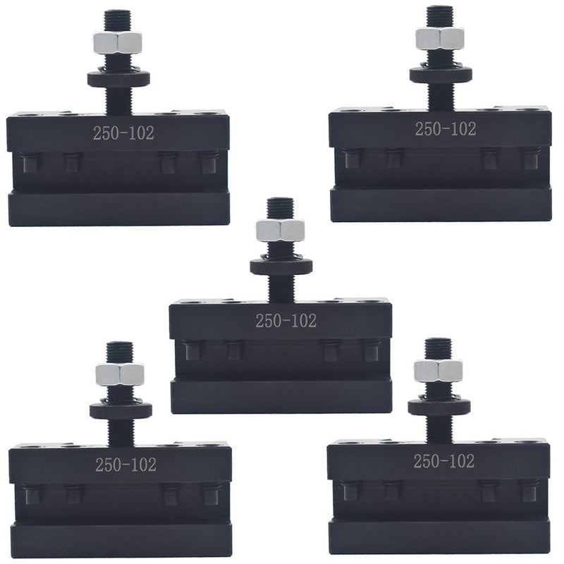DURAFORCE 5Pcs 6-12"AXA 2# Quick Change Tool Post Boring Turning Holder 250-102