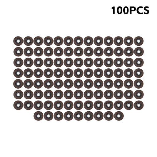 DURAFORCE 100 Pcs Premium Zirconia Grinding Flap Disc 4-1/2" × 7/8" Flap Disc 40 Grit Grey