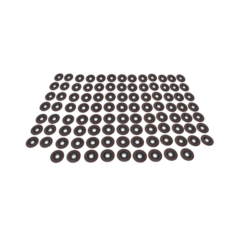 DURAFORCE 100 Pcs Premium Zirconia Grinding Flap Disc 4-1/2" × 7/8" Flap Disc 40 Grit Grey