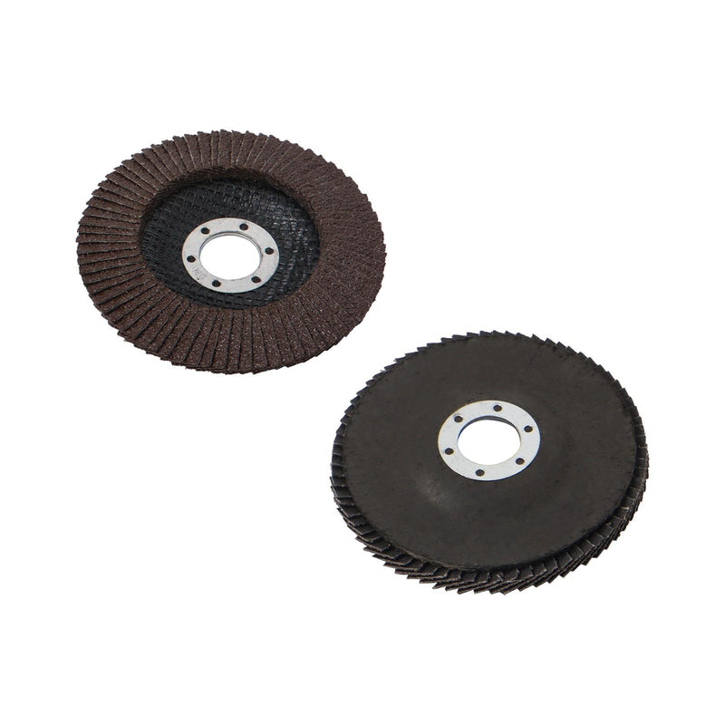 DURAFORCE 100 Pcs Premium Zirconia Grinding Flap Disc 4-1/2" × 7/8" Flap Disc 40 Grit Grey