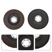 DURAFORCE 100 Pcs Premium Zirconia Grinding Flap Disc 4-1/2" × 7/8" Flap Disc 40 Grit Grey