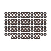 DURAFORCE 100 Pcs Premium Zirconia Grinding Flap Disc 4-1/2" × 7/8" Flap Disc 40 Grit Grey