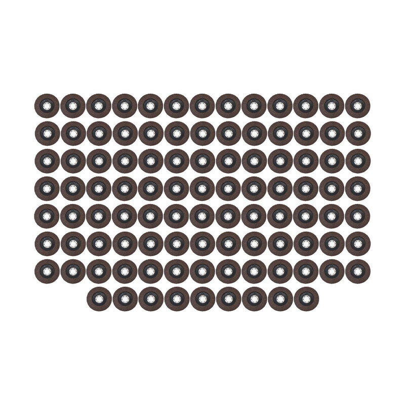 DURAFORCE 100 Pcs Premium Zirconia Grinding Flap Disc 4-1/2" × 7/8" Flap Disc 40 Grit Grey