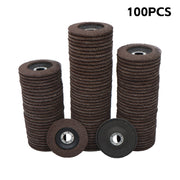 DURAFORCE 100 Pcs Premium Zirconia Grinding Flap Disc 4-1/2" × 7/8" Flap Disc 40 Grit Grey