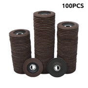 DURAFORCE 100 Pcs Premium Zirconia Grinding Flap Disc 4-1/2" × 7/8" Flap Disc 40 Grit Grey
