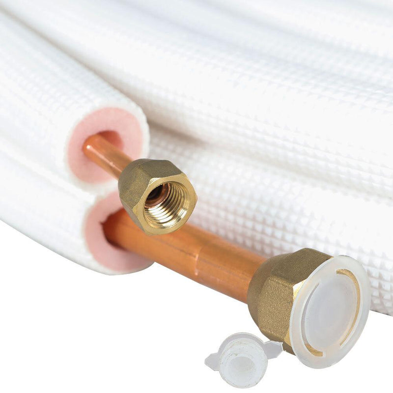 DURAFORCE 25 Feet 1/4"-1/2" Dia. Cooling Connection Pipe For Mini Split Heat Pump Systems