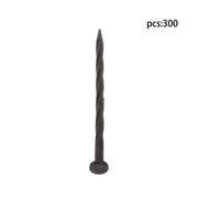 DURAFORCE 300 Pcs Plastic Spikes 8 Inch Landscape Edging Anchoring Garden Stakes Lawn Yard