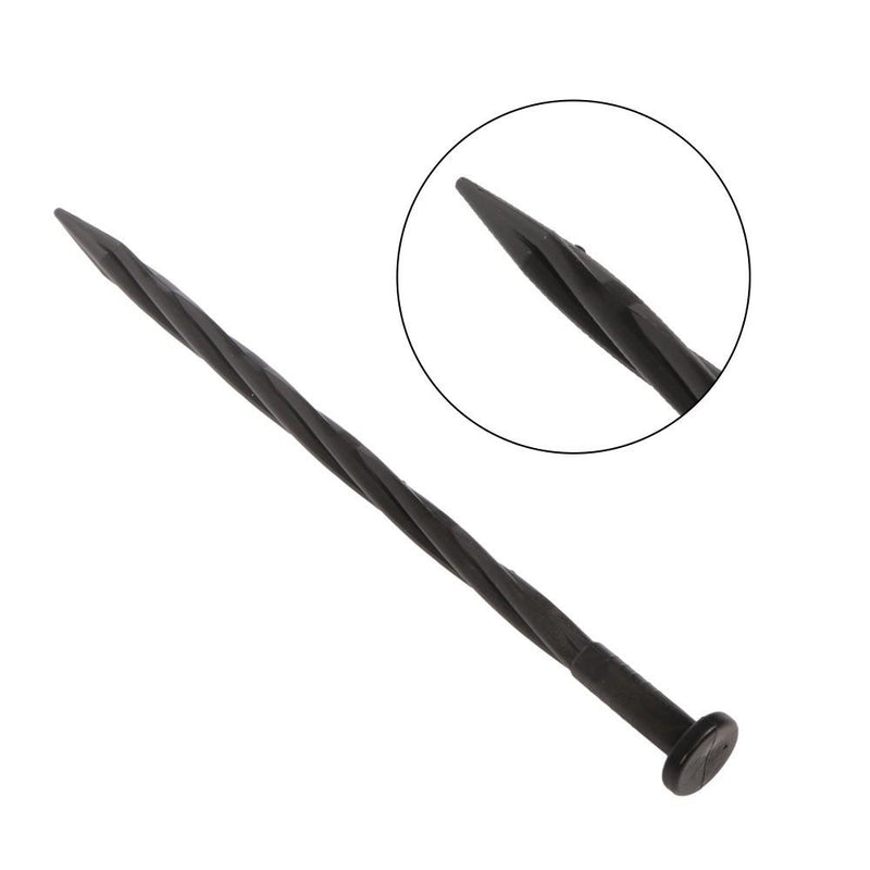 DURAFORCE 300 Pcs Plastic Spikes 8 Inch Landscape Edging Anchoring Garden Stakes Lawn Yard