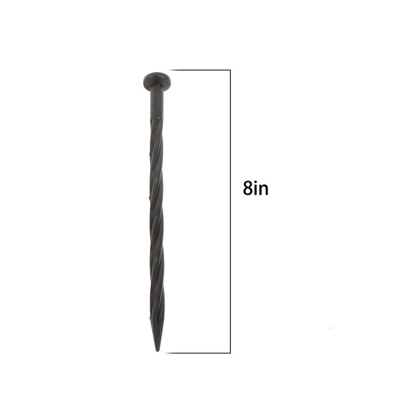 DURAFORCE 300 Pcs Plastic Spikes 8 Inch Landscape Edging Anchoring Garden Stakes Lawn Yard