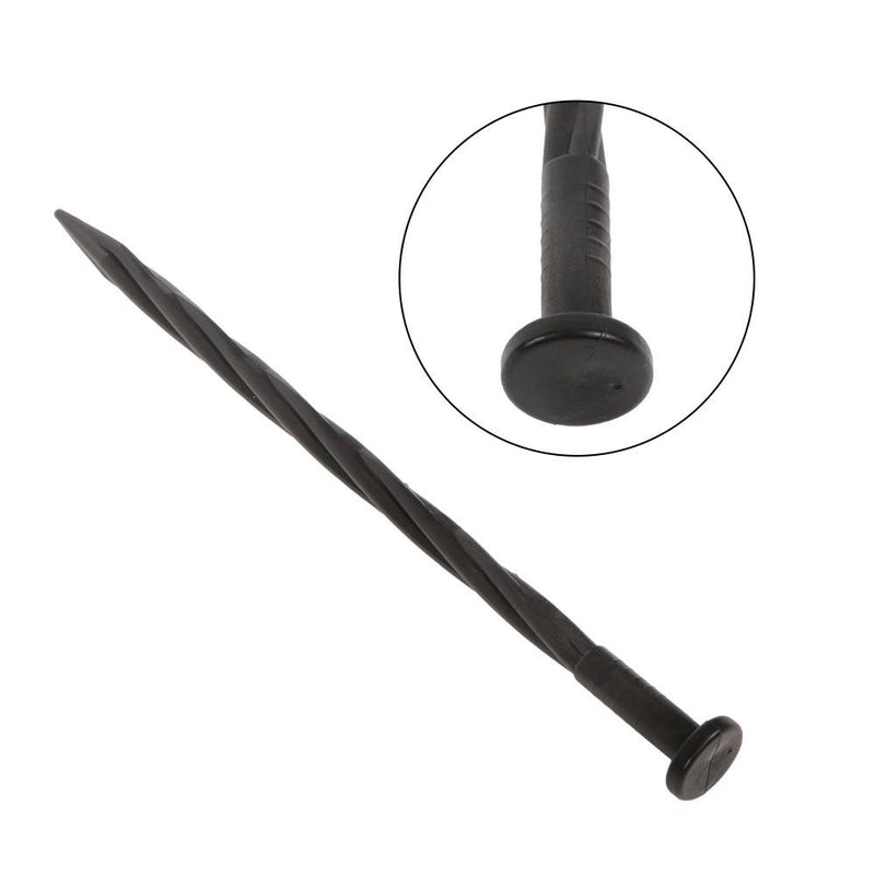 DURAFORCE 300 Pcs Plastic Spikes 8 Inch Landscape Edging Anchoring Garden Stakes Lawn Yard