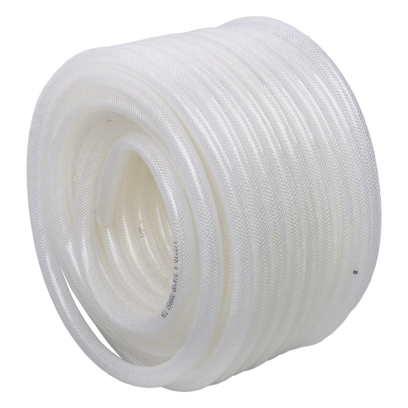 DURAFORCE 1/2" ID 3/4" OD 100ft Flexible PVC Hose, Heavy Duty Reinforced Braided