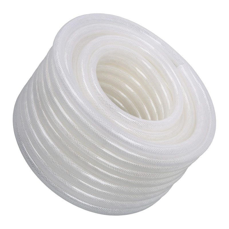 DURAFORCE 1/2" ID 3/4" OD 100ft Flexible PVC Hose, Heavy Duty Reinforced Braided
