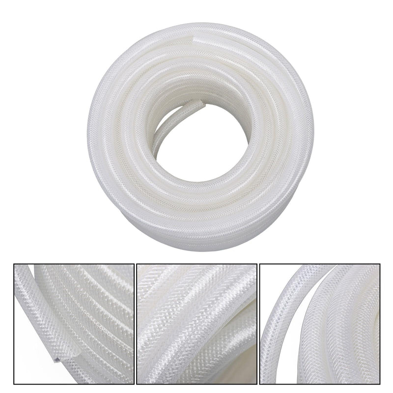 DURAFORCE 1/2" ID 3/4" OD 100ft Flexible PVC Hose, Heavy Duty Reinforced Braided