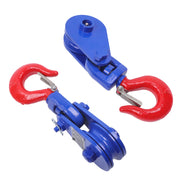 DURAFORCE 2 ton Snatch Block with Hook(2 Pack) 3" Sheave 3/8 Inch Wire Rope Snatch Pulley