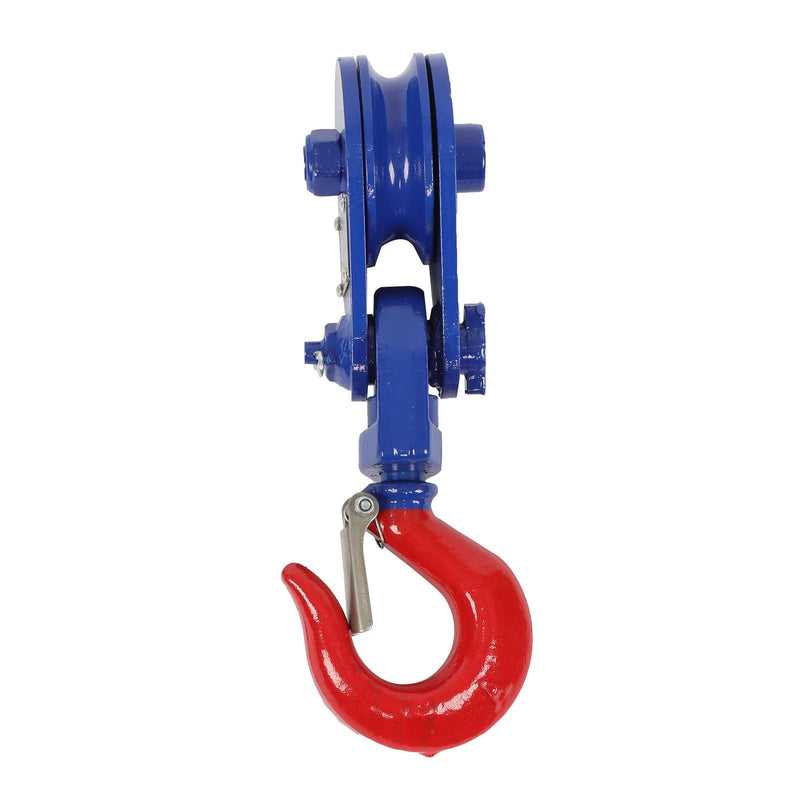 DURAFORCE 2 ton Snatch Block with Hook(2 Pack) 3" Sheave 3/8 Inch Wire Rope Snatch Pulley
