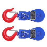 DURAFORCE 2 ton Snatch Block with Hook(2 Pack) 3" Sheave 3/8 Inch Wire Rope Snatch Pulley