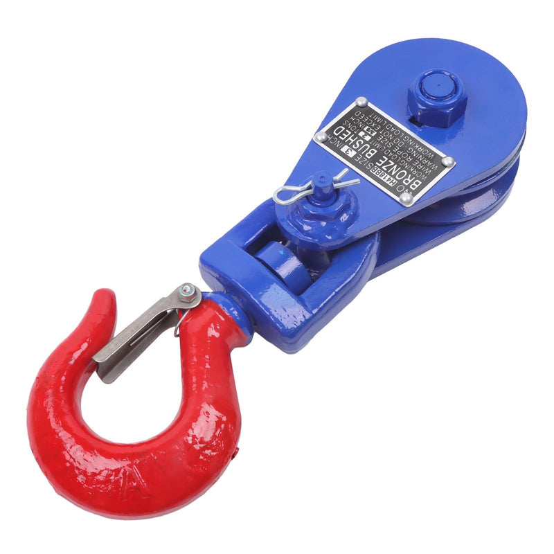 DURAFORCE 2 ton Snatch Block with Hook(2 Pack) 3" Sheave 3/8 Inch Wire Rope Snatch Pulley