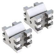 DURAFORCE Multi-Use 2-3/8"x2-3/4"x2" V-Block and Clamp Set Hardened Steel Precision 2 Pack