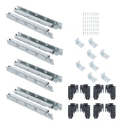 DURAFORCE 18 Inch Concealed Drawer Slides Undermount Soft Close Full Extension