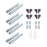 DURAFORCE 18 Inch Concealed Drawer Slides Undermount Soft Close Full Extension
