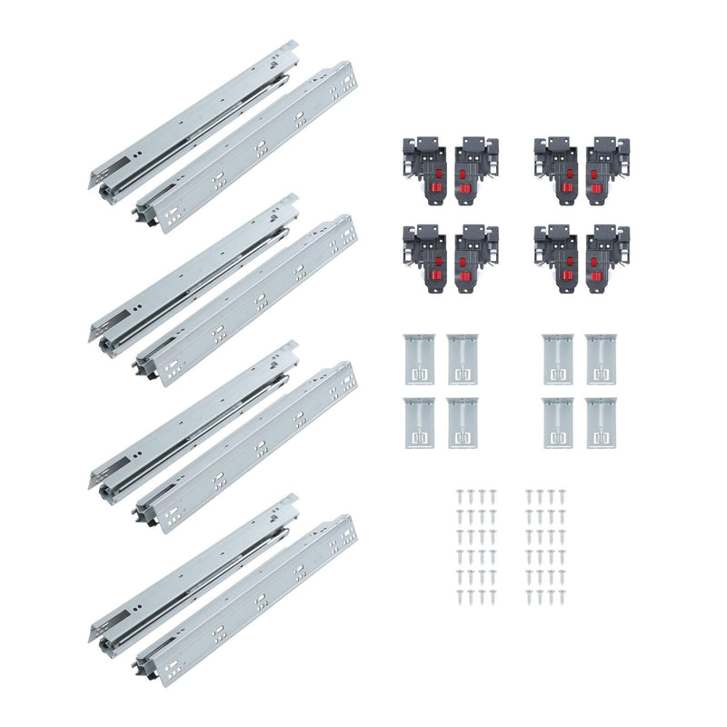 DURAFORCE 18 Inch Concealed Drawer Slides Undermount Soft Close Full Extension