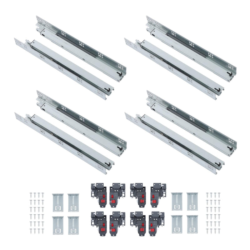 DURAFORCE 18 Inch Concealed Drawer Slides Undermount Soft Close Full Extension