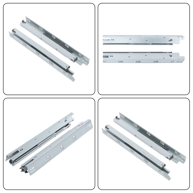 DURAFORCE 18 Inch Concealed Drawer Slides Undermount Soft Close Full Extension